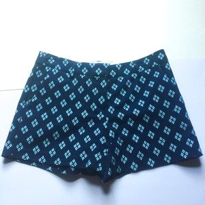 Kenar Blue Patterned Shorts Size 4